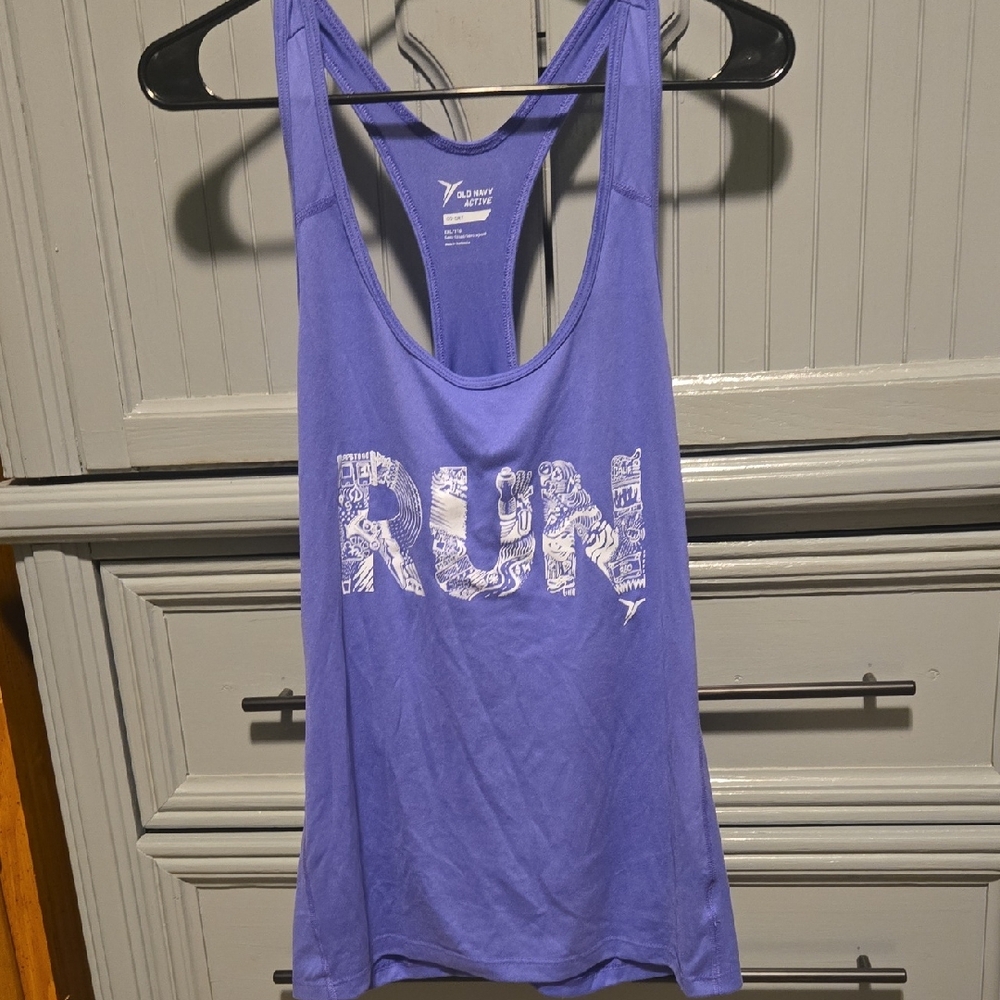 Women's Purple RUN Tank Top